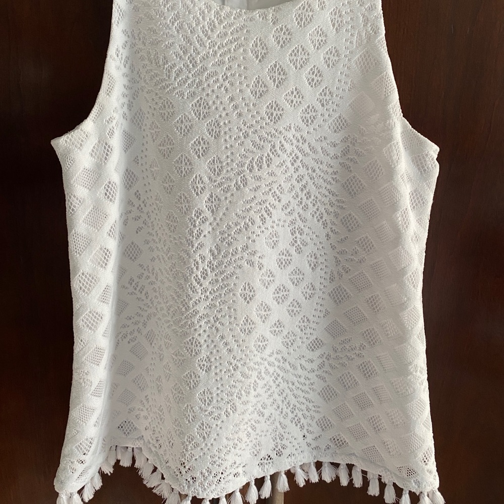White lace top
